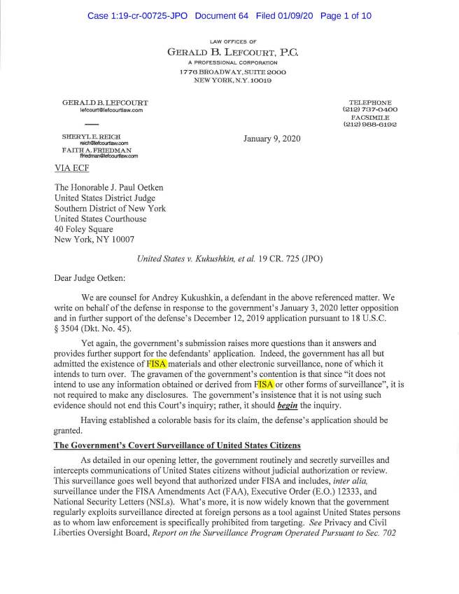 Pages from 20200109 (64) Letter re FISA