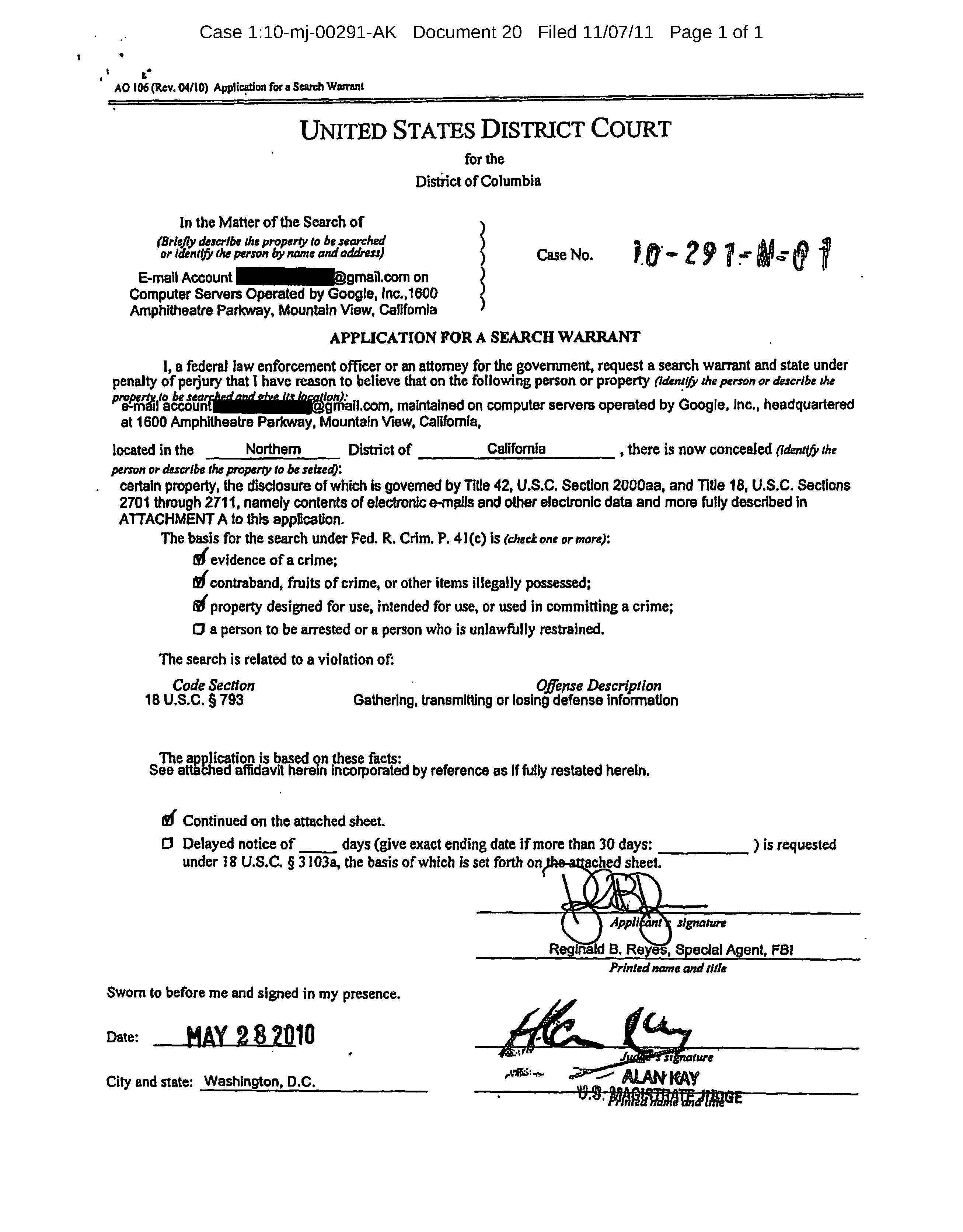For people wondering what a Search Warrant and Affidavit in Support ...